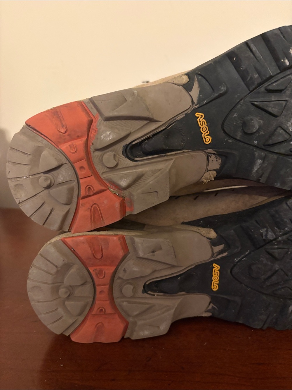 Asolo Rust Red and Tan Trail Hiking Boots - Picture 11 of 13